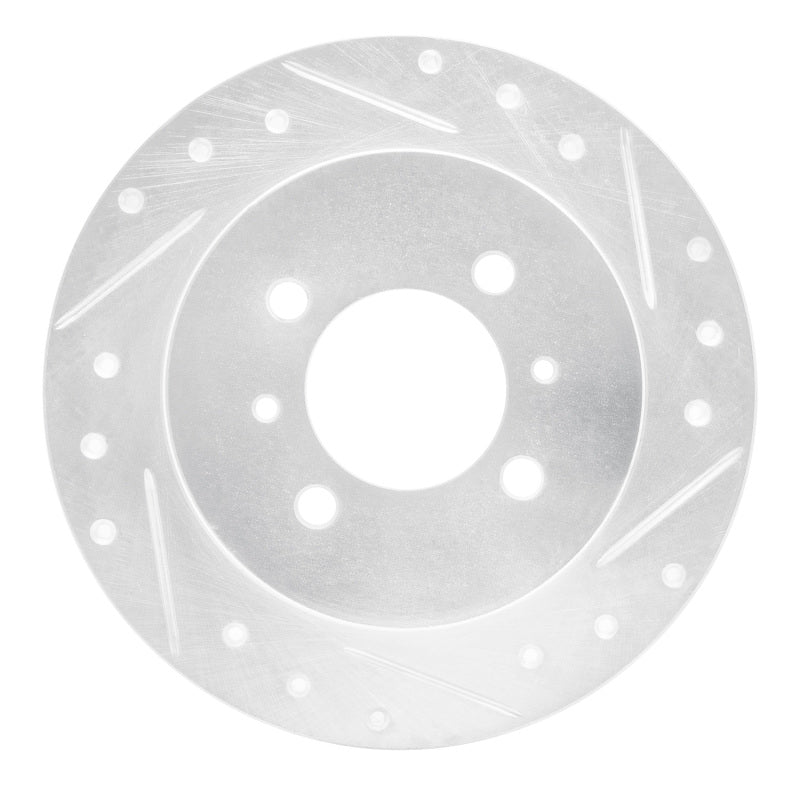 DFC 91-94 Nissan NX Rear Right Drilled & Slotted Silver Brake Rotor
