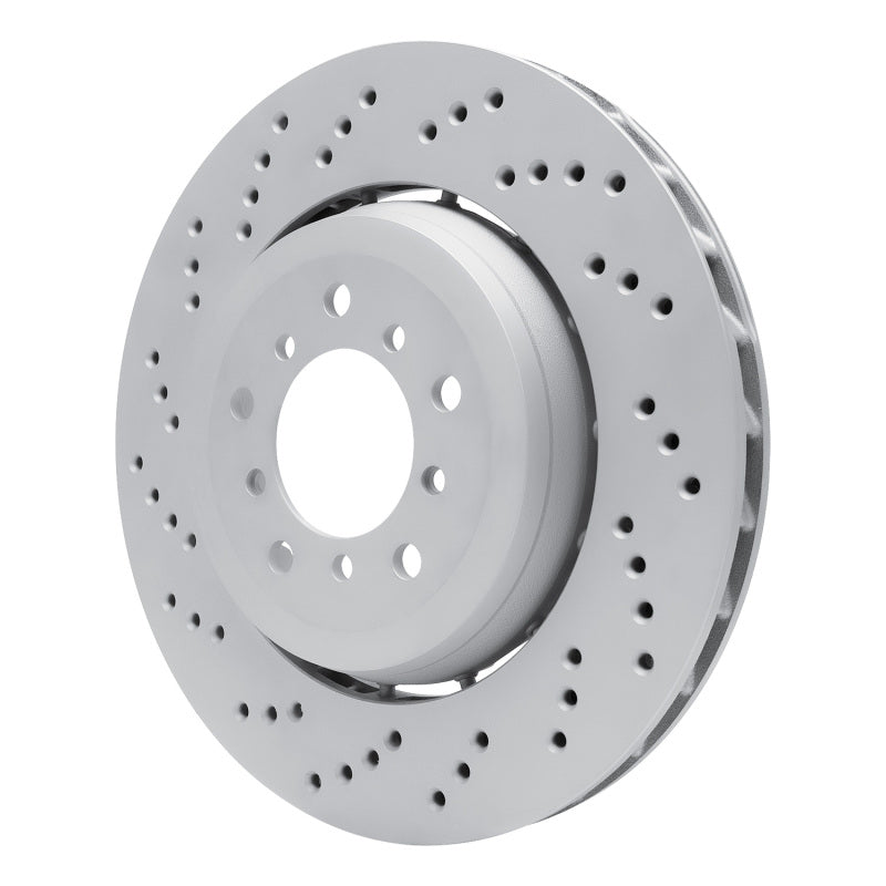 R1 06-08 BMW M3 Left Front Drilled Carbon Alloy GeoMET Rotor