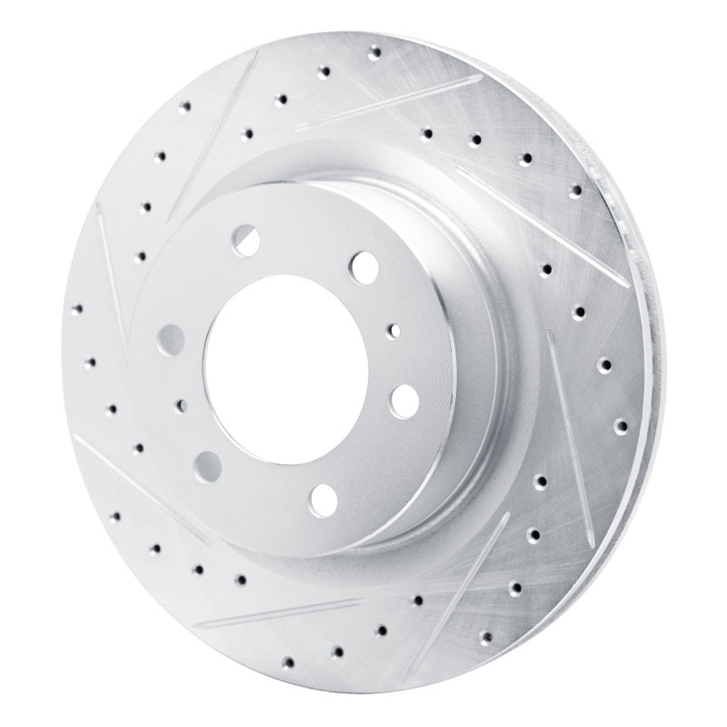 DFC 22-25 Lexus GX550 Front Left Drilled & Slotted Silver Brake Rotor