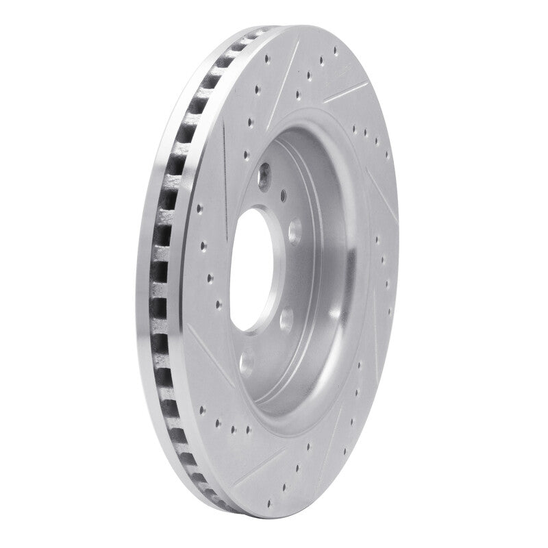 DFC 07-21 Ford F-150 RWD Front Right Drilled & Slotted Silver Brake Rotor