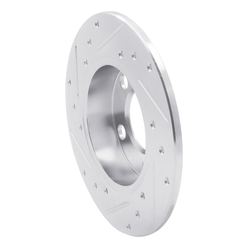 DFC 98-24 Audi TT Rear Right Drilled & Slotted Silver Brake Rotor