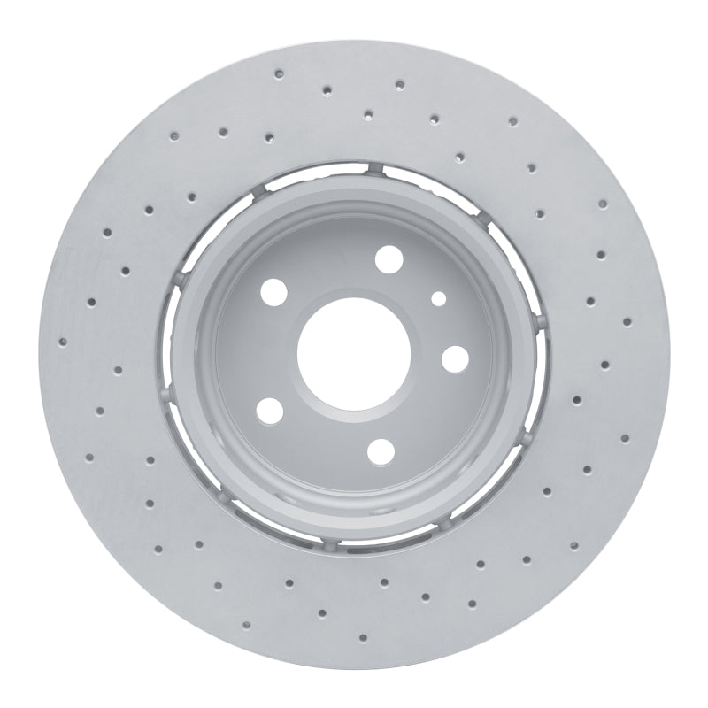 R1 11-11 Saab 9-5 Front Drilled Carbon Alloy GeoMET Rotor