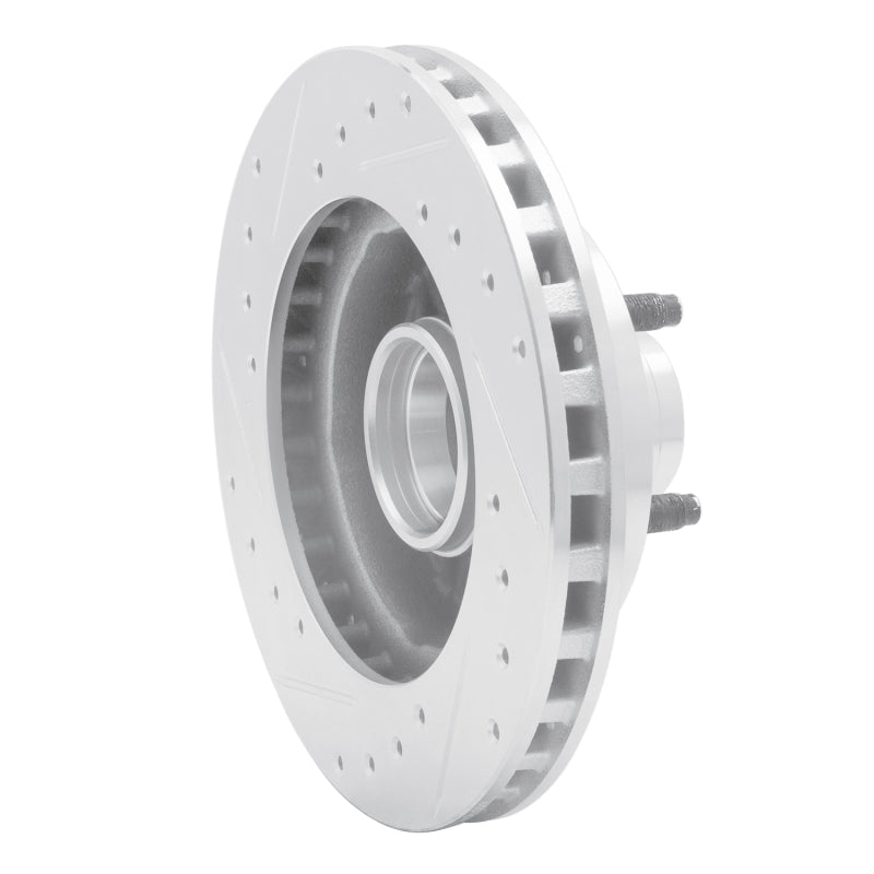 R1 95-97 Ford Ranger (USA/Canada) Front Right Drilled & Slotted Silver Brake Rotor