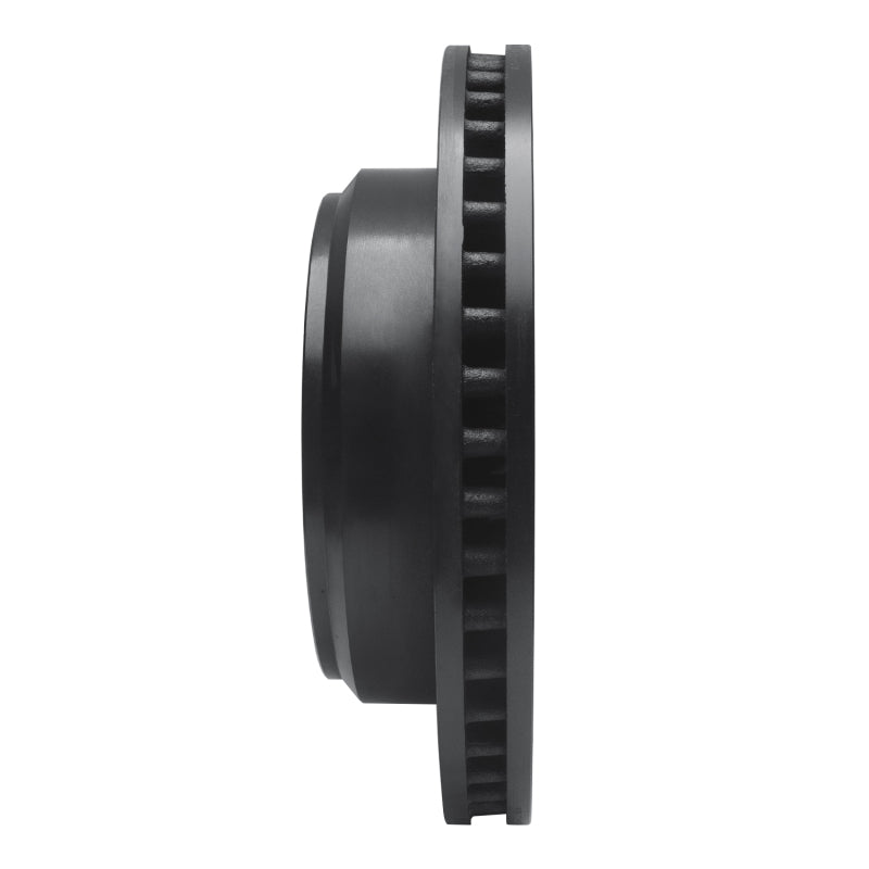 R1 08-25 Ford E-150 Rear Right Drilled & Slotted Black Brake Rotor