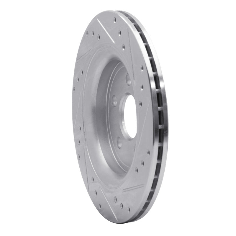 DFC 07-18 Volvo V60/XC70/S80/S60 Rear Left Drilled & Slotted Silver Brake Rotor
