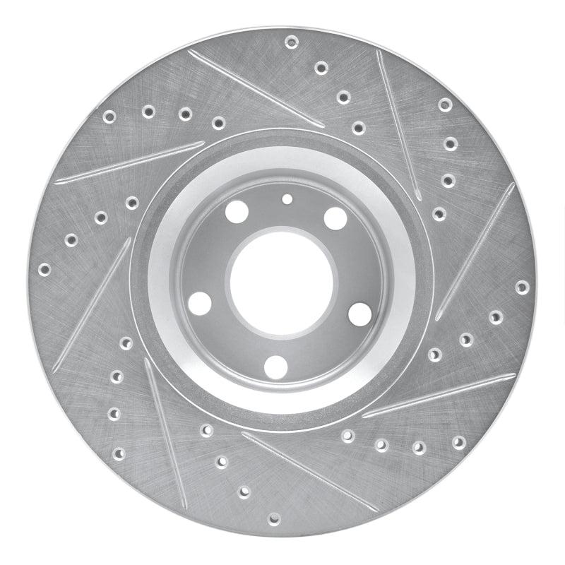 DFC 05-11 Audi A6 Quattro Front Left Drilled & Slotted Silver Brake Rotor