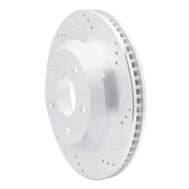R1 98-02 Chevrolet Camaro Rear Right Drilled & Slotted Silver Brake Rotor