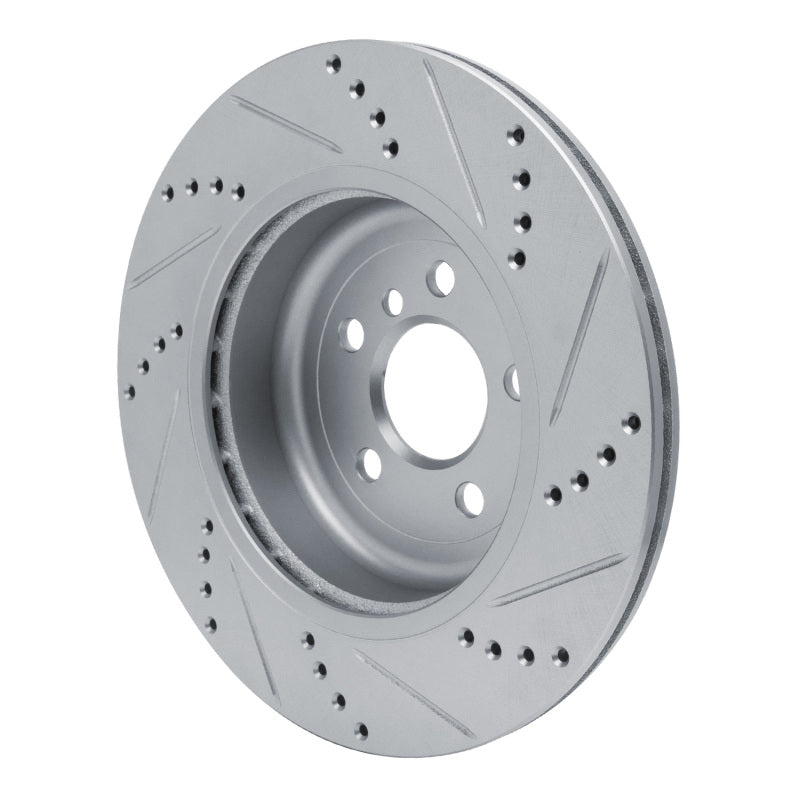 DFC 17-25 BMW 430I xDrive Gran Coupe Right Rear Drilled & Slotted Silver Brake Rotor