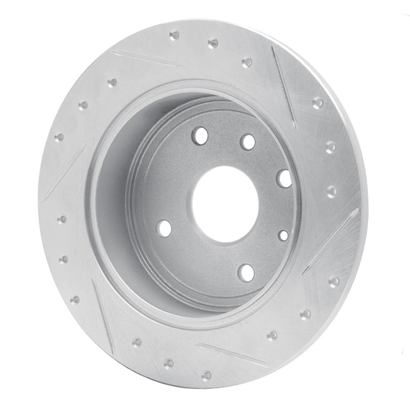 DFC 04-10 Chevrolet Epica (USA/Canada) Rear Left Drilled & Slotted Silver Brake Rotor