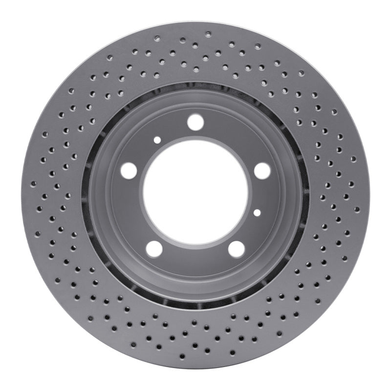 R1 05-23 Porsche Boxster Rear Drilled GeoSPEC Coated Rotor