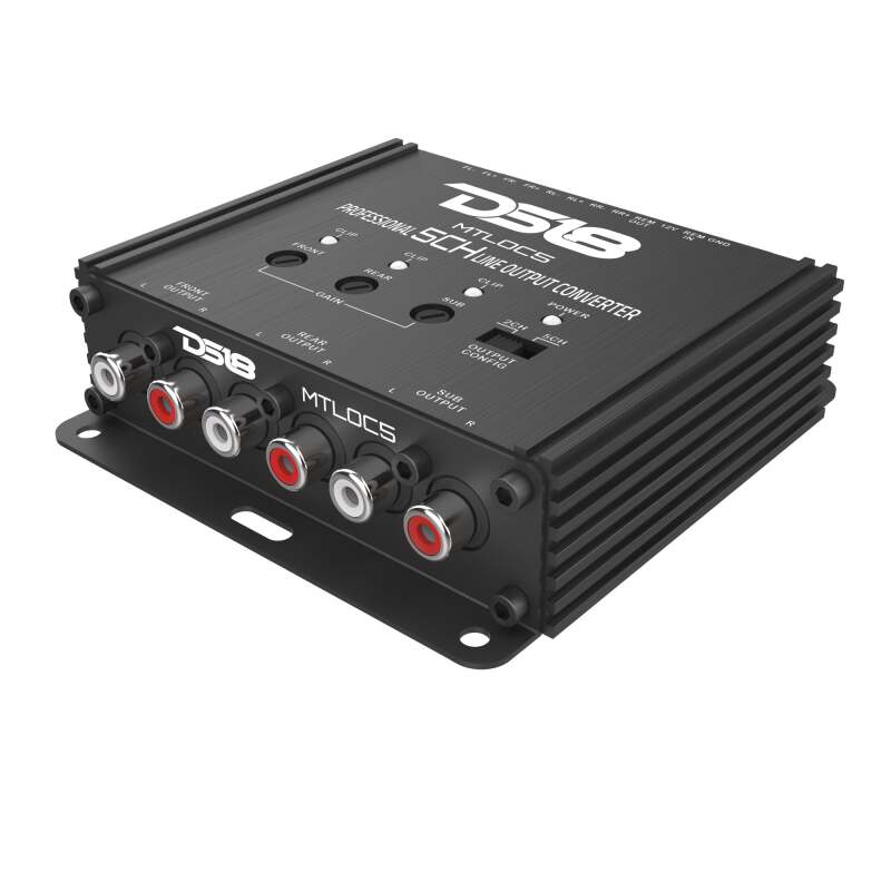 DS18 5-Chnl Speaker Emulator Remote Out Level Matching Controls LED Clip Indicator Hi/Low Converters