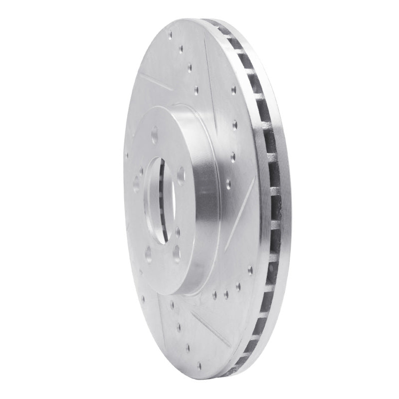 DFC 93-07 Ford Taurus (Excl SHO) Front Right Drilled & Slotted Silver Brake Rotor