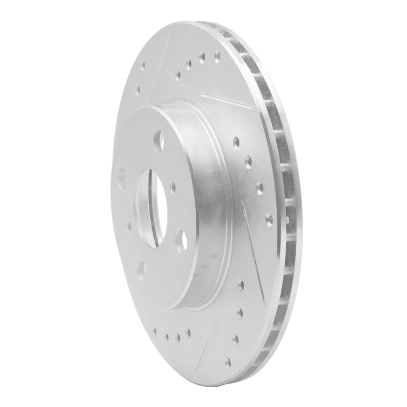 DFC 92-95 Toyota Paseo Front Left Drilled & Slotted Silver Brake Rotor