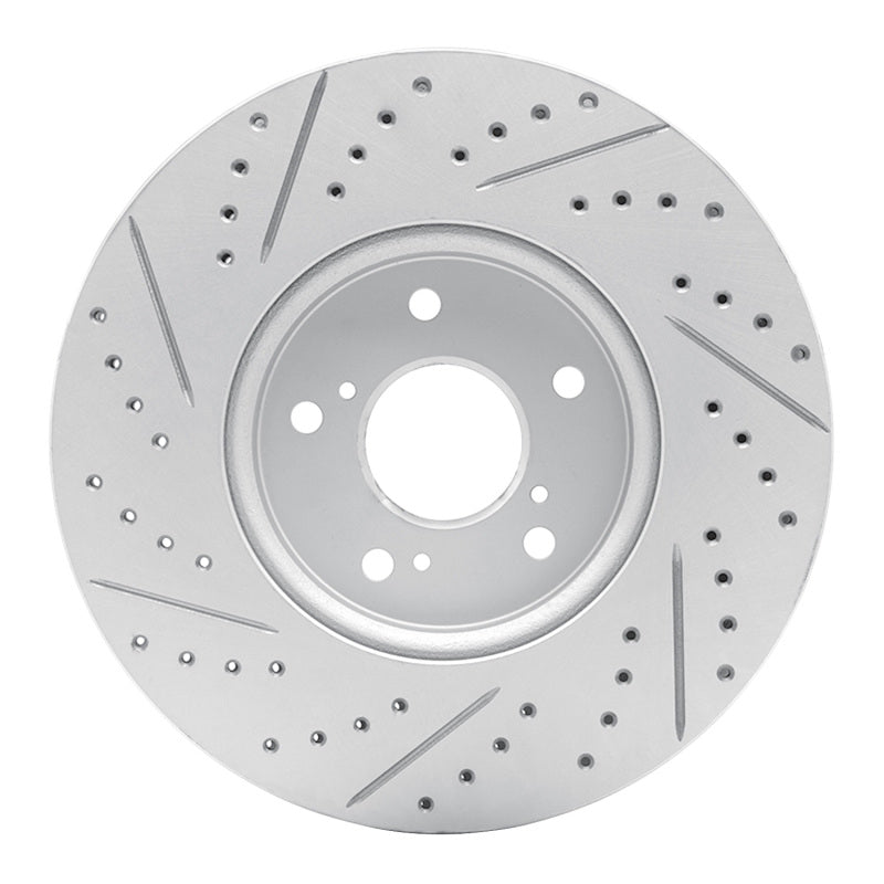 R1 13-25 Acura ADX Front Right Drilled & Slotted Geo-Carbon Rotor
