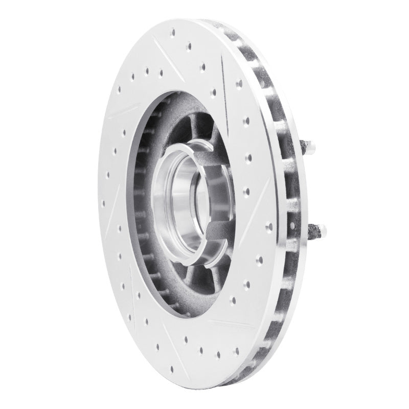 R1 95-97 Ford Ranger (USA/Canada) Front Left Drilled & Slotted Silver Brake Rotor