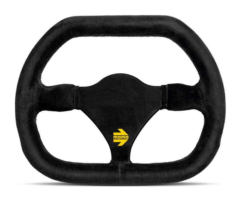 Momo MOD30 Buttons Steering Wheel 320 mm - Black Suede/Black Spokes/1 Stripe