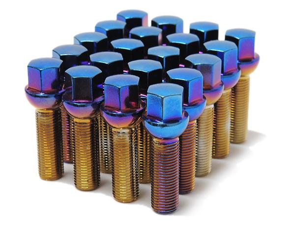Wheel Mate Mevius Lug Bolt Set of 20 - Black 14x1.50 27mm Cone 60 DEG TAP