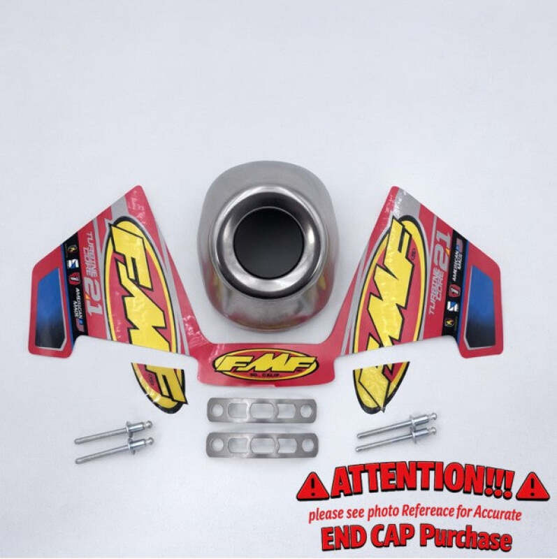 FMF Racing T-CORE 2.1 REPLACEMENT SLASH CUT S/S REAR CONE CAP-1.250 inch