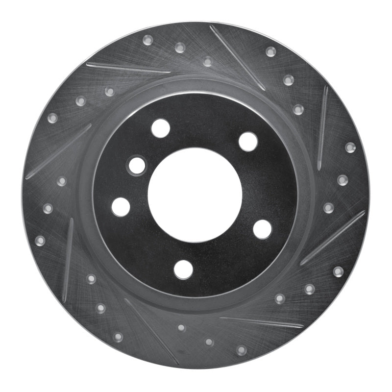 DFC 05-12 BMW 120i (Mexico) Rear Right Drilled & Slotted Silver Brake Rotor