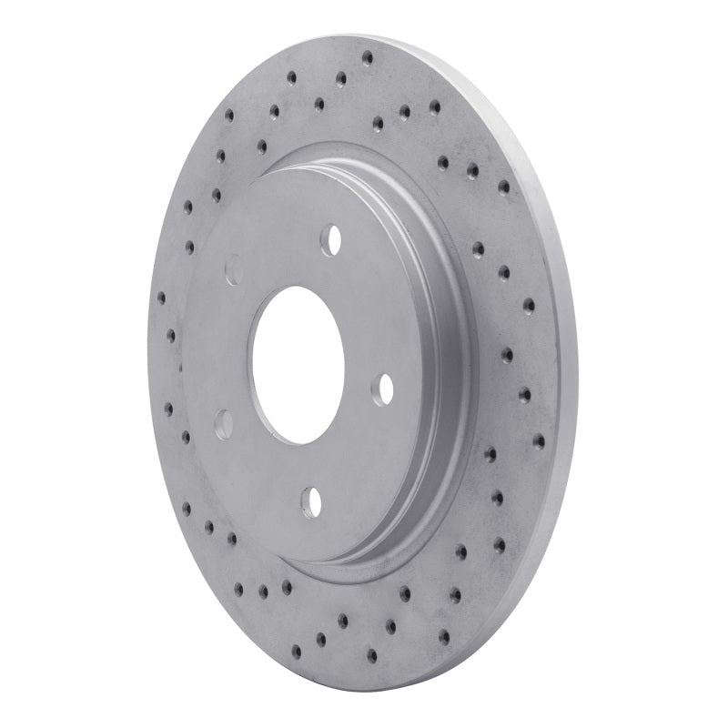 DFC 08-16 Chrysler Town & Country Rear Left Drilled Geoperformance Rotor