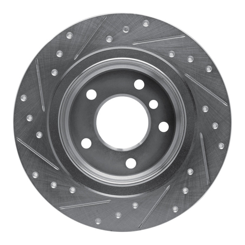 DFC 05-12 BMW 120i (Mexico) Rear Right Drilled & Slotted Silver Brake Rotor