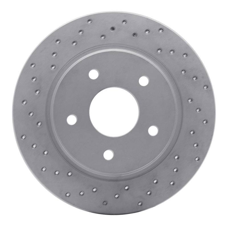 DFC 08-16 Chrysler Town & Country Rear Left Drilled Geoperformance Rotor