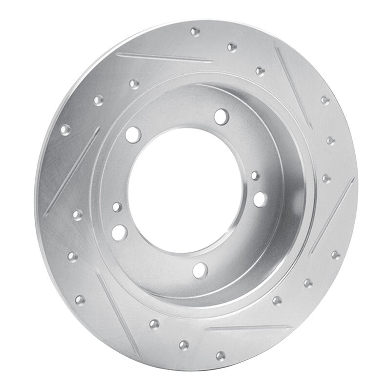 R1 83-98 Chevrolet Tracker Front Right Drilled & Slotted Silver Brake Rotor