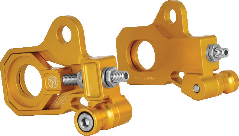 Performance Machine Axle Adjuster Kit - Gold Ano