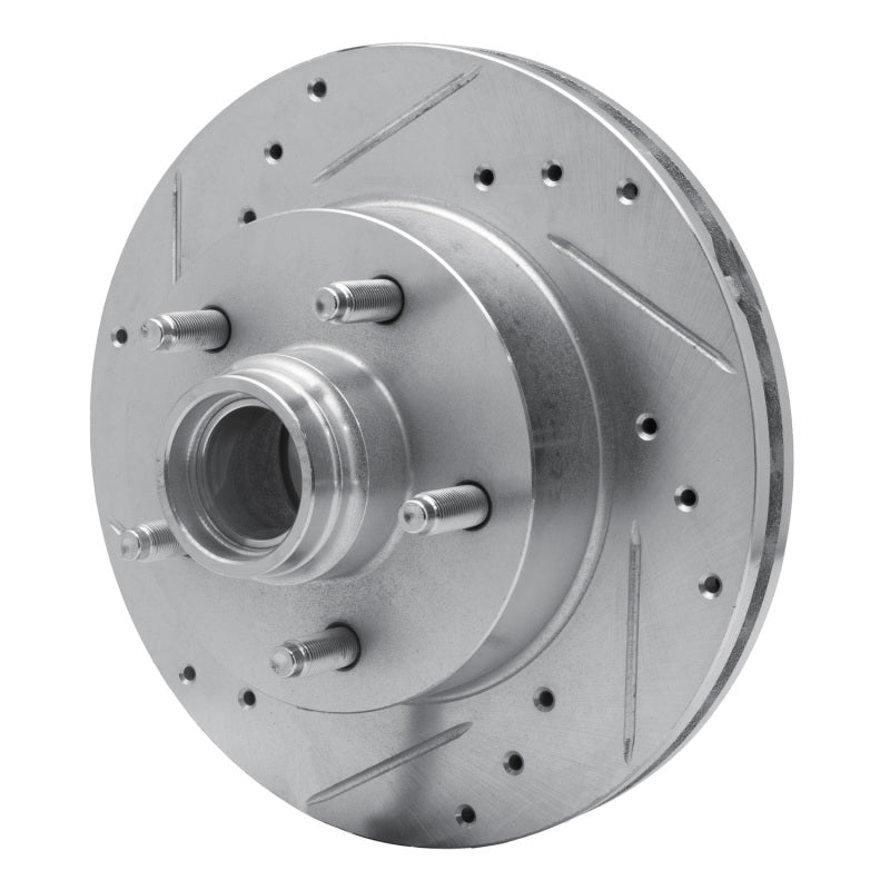 R1 98-02 Ford Ranger (USA/Canada) Front Left Drilled & Slotted Silver Brake Rotor