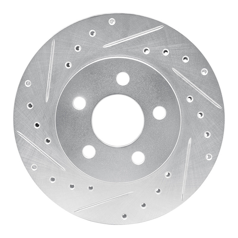 DFC 96-00 Chrysler Town & Country Front Left Drilled & Slotted Silver Brake Rotor