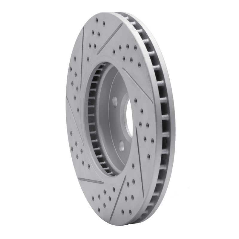 R1 08-14 Cadillac Cts Front Right Drilled & Slotted Geo-Carbon Rotor