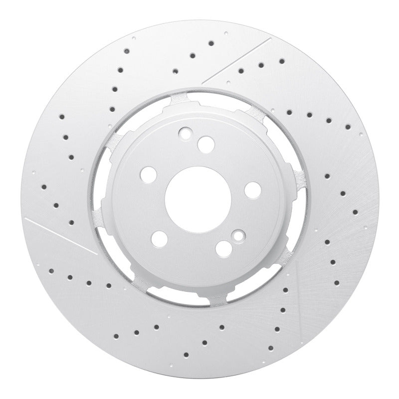 R1 21-25 Mercedes-Benz Gls63 AMG Rear Drilled & Slotted Geo-Carbon Series Rotor