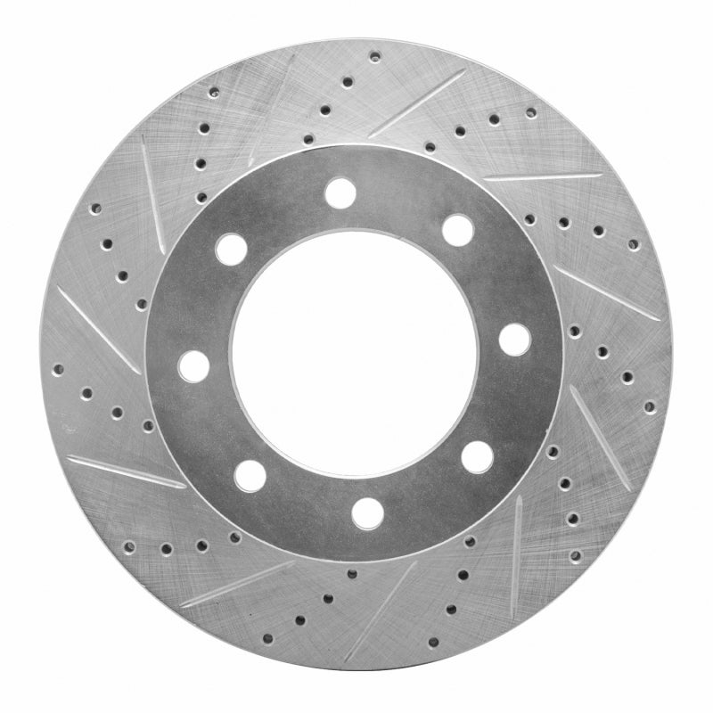 DFC 12-25 Ford F-350 Super Duty 4WD Front Left Drilled & Slotted Silver Brake Rotor