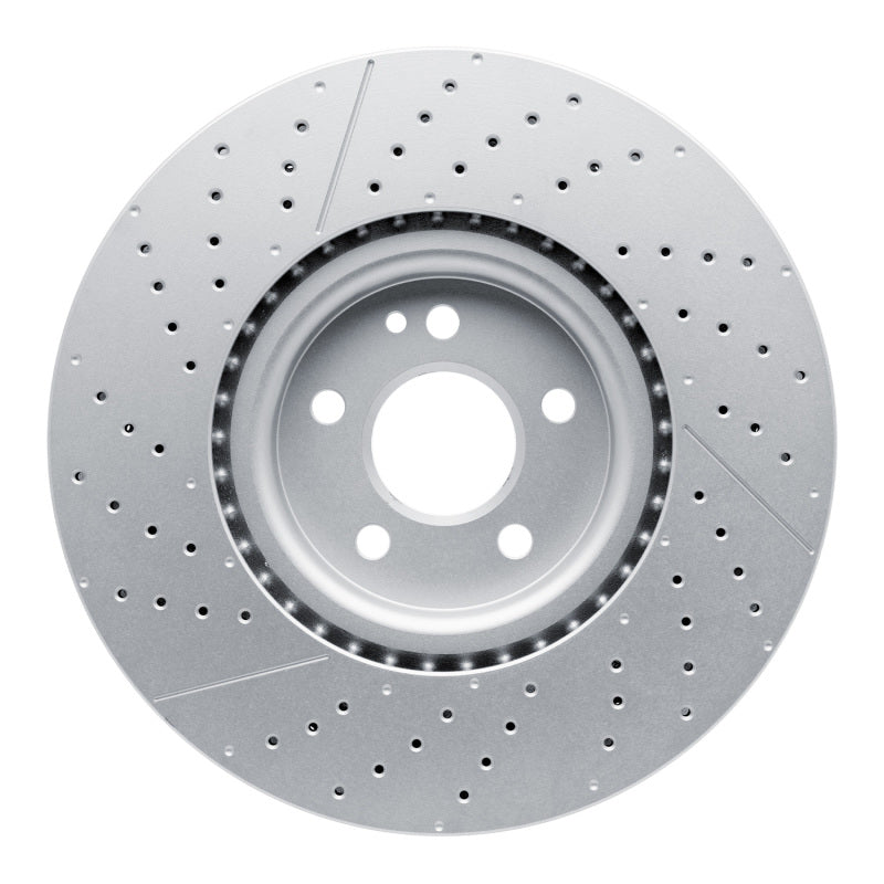 R1 14-19 Mercedes-Benz CLA45 AMG Front Drilled & Slotted Carbon Alloy GeoMET Rotor
