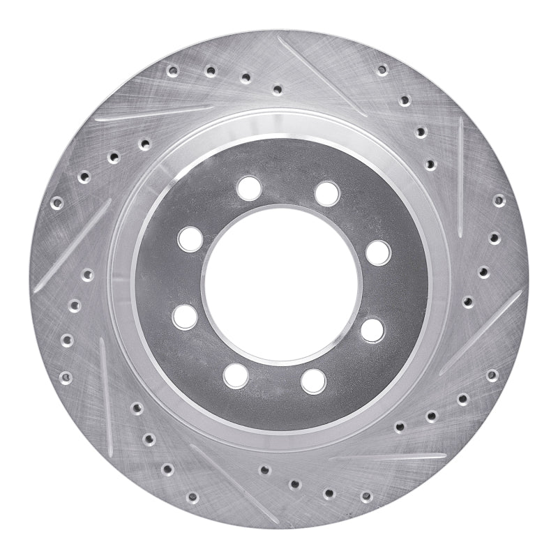 DFC 75-94 Ford E-350 Econoline Front Right Drilled & Slotted Silver Brake Rotor