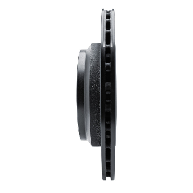 R1 14-16 Maserati Ghibli Rear Right Drilled & Slotted Black Brake Rotor
