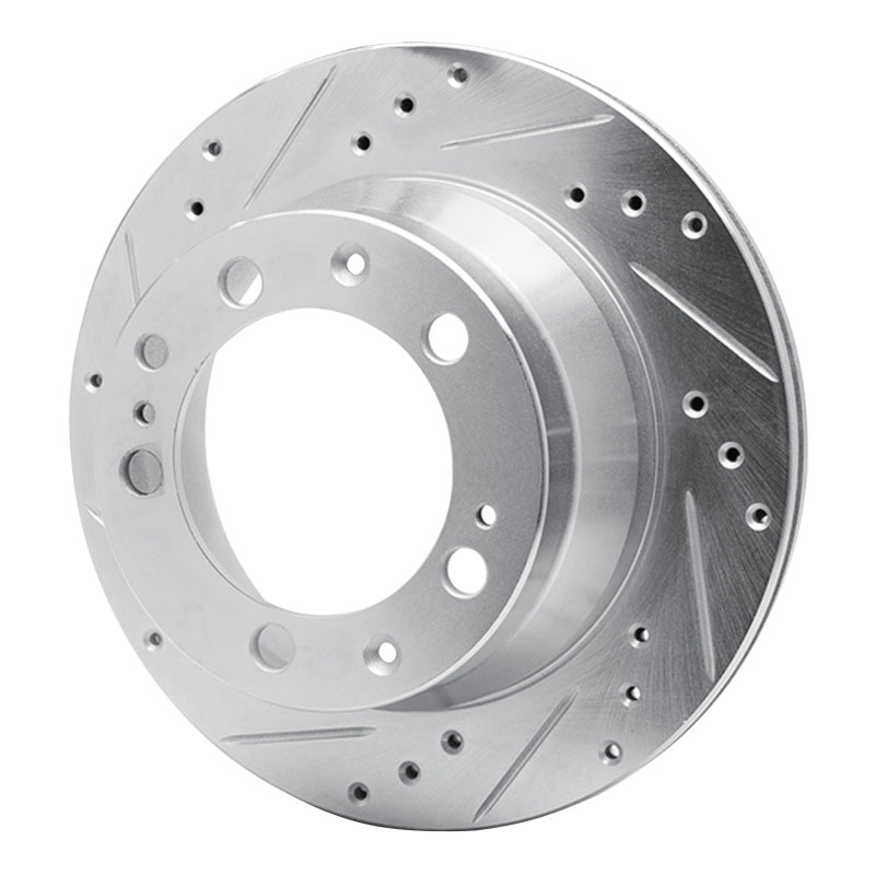 DFC 87-89 Porsche 944 (Excl Turbo) Rear Left Drilled & Slotted Silver Brake Rotor