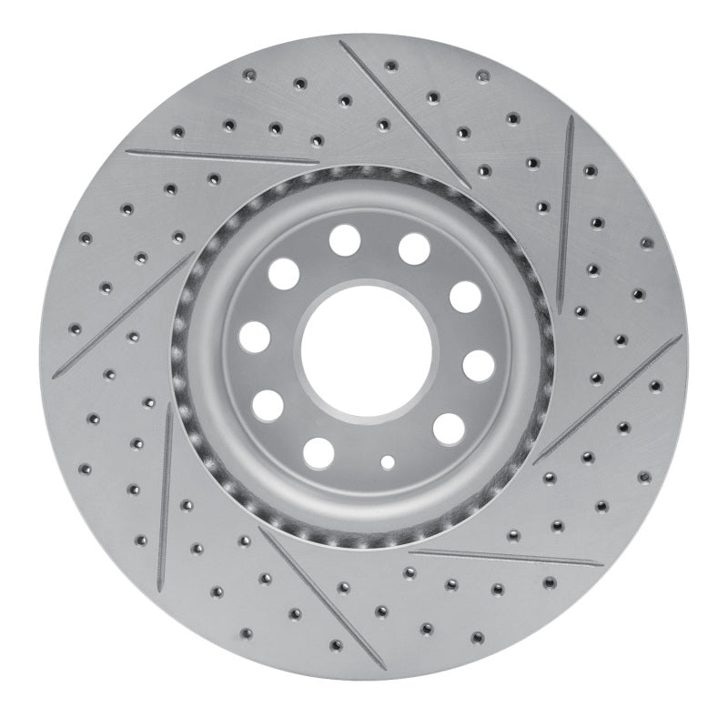 R1 05-25 Audi Q2 (Mexico) Front Left Drilled & Slotted Geo-Carbon Rotor