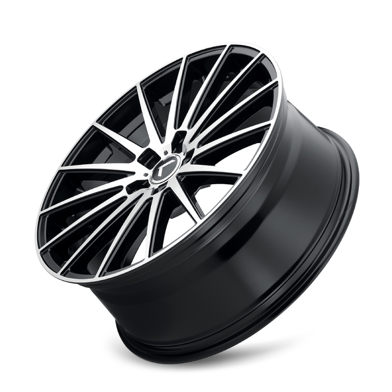 Kraze KR191 Stunna 18x8 / 5x120 BP / 40mm Offset / 74.1mm Hub Matte Black Machined Wheel