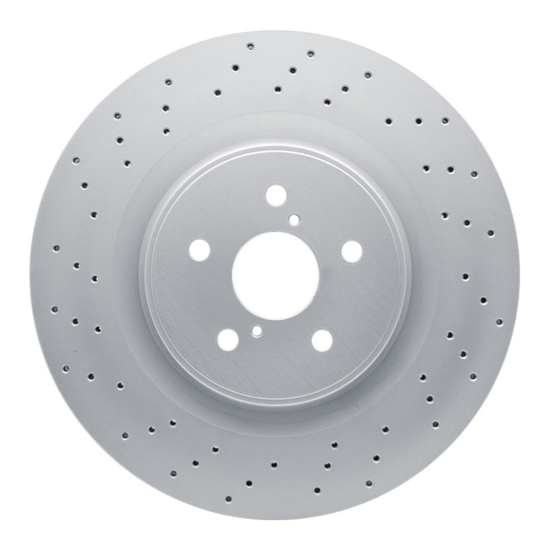 R1 08-14 Lexus IS F Front Drilled Carbon Alloy GeoMET Rotor