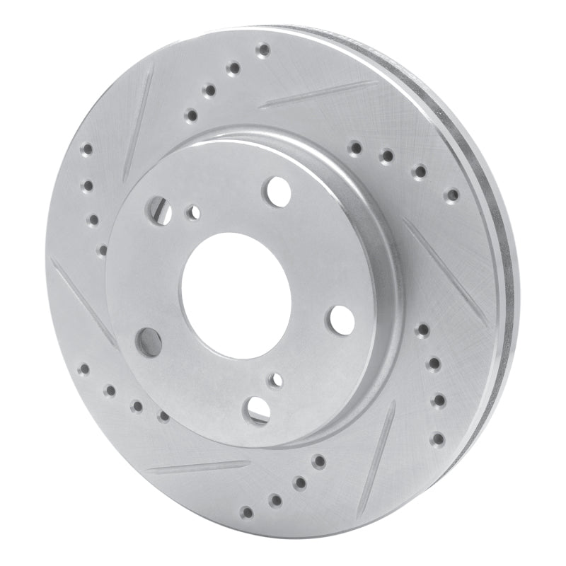 DFC 92-01 Toyota Camry Front Left Drilled & Slotted Silver Brake Rotor