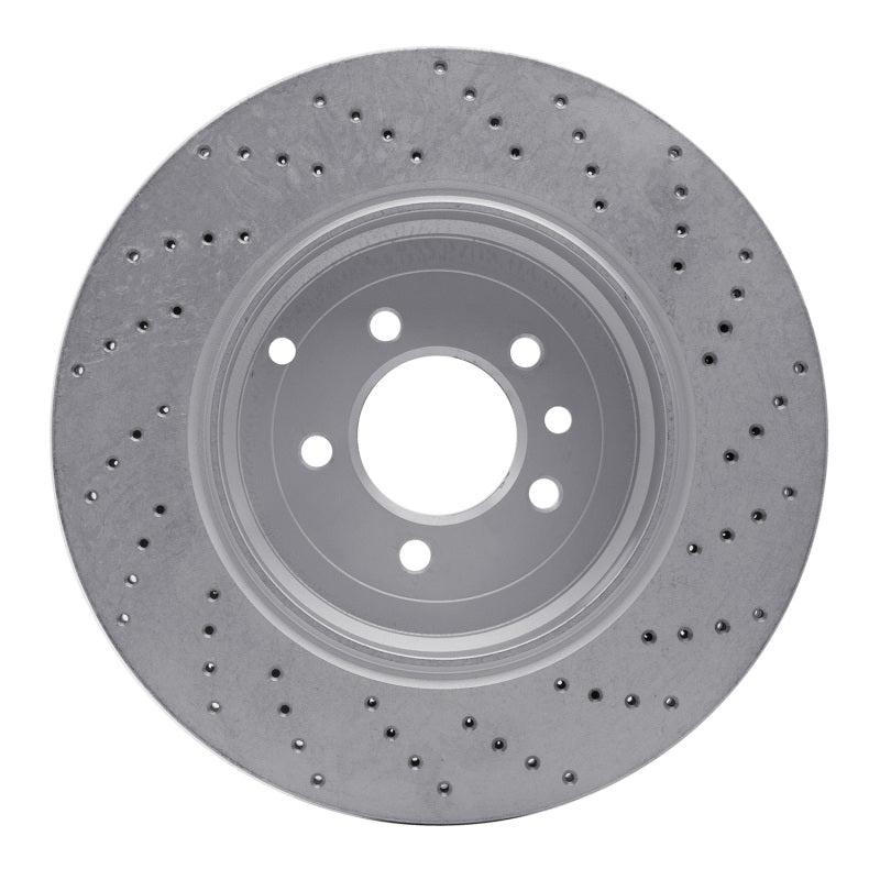 DFC 10-13 Land Rover Range Rover Sport Rear Left Drilled Geoperformance Rotor