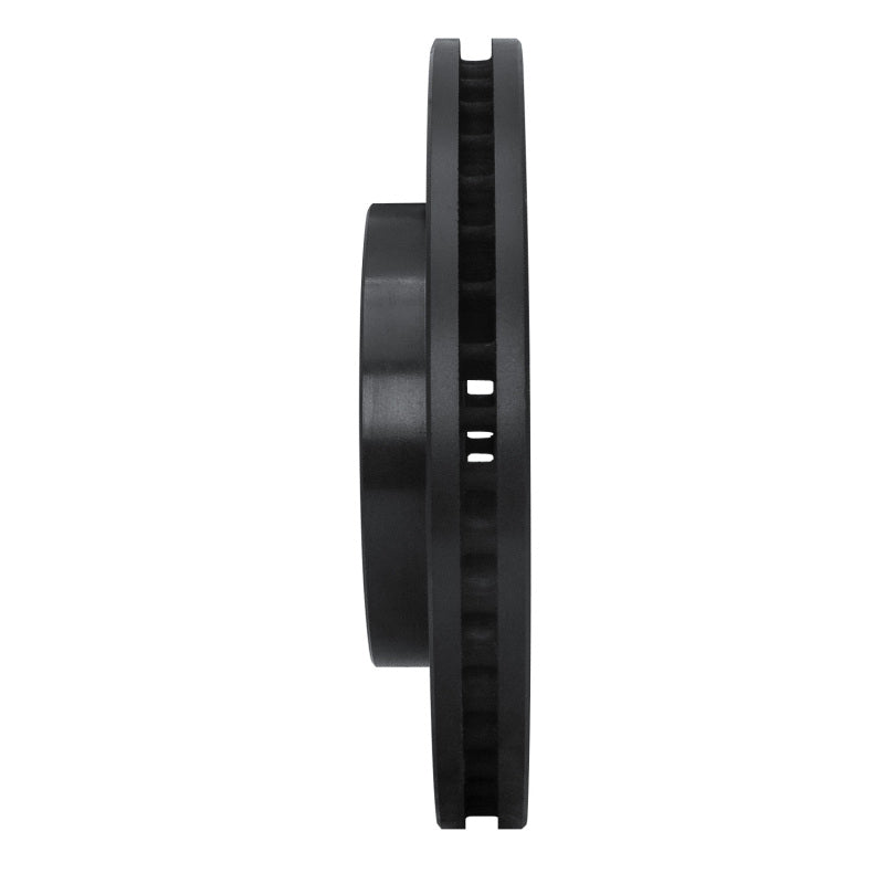 R1 92-01 Toyota Camry Front Left Drilled & Slotted Black Brake Rotor