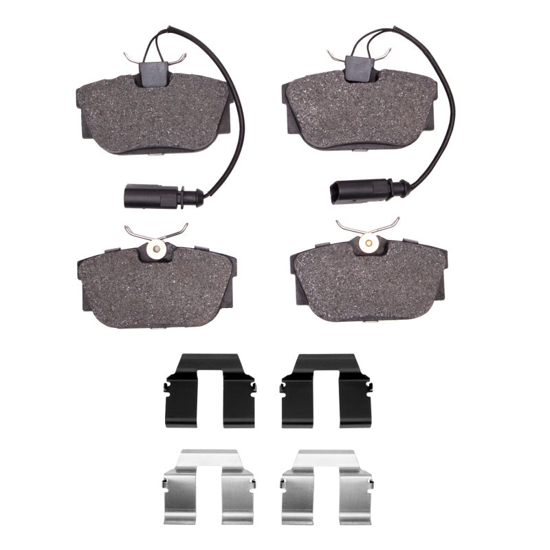 R1 2001-2003 Volkswagen EuroVan Rear R1 Semi Met Pads & Hardware Kit