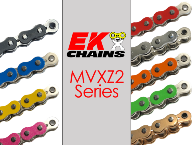 Vortex Racing EK 530 MVXZ2 Rivet Master 130 Links- Black Nickel