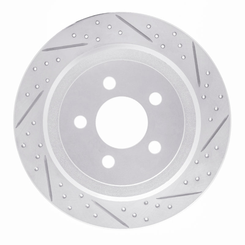 R1 07-12 Dodge Nitro Rear Right Drilled & Slotted Geo-Carbon Rotor