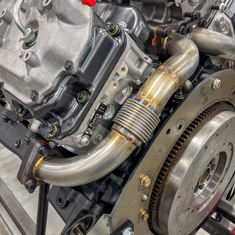 Wehrli 01-04 Chevrolet 6.6L Duramax LB7 2in Stainless Up Pipe Kit w/Gaskets - Single Turbo