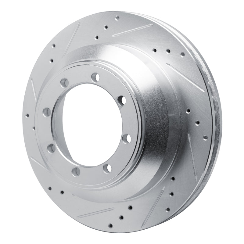 R1 08-19 Ford E-350 Super Duty Rear Left Drilled & Slotted Silver Brake Rotor