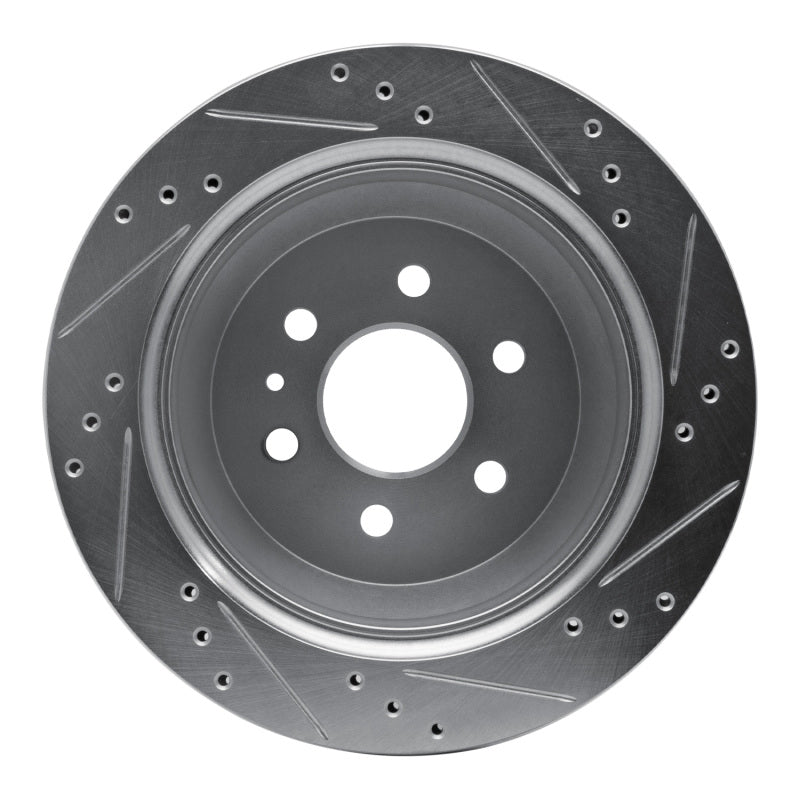 DFC 15-20 Chevrolet Colorado Rear Left Drilled & Slotted Silver Brake Rotor