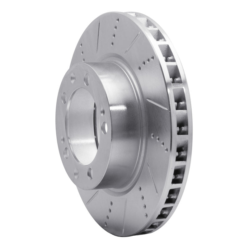 DFC 86-91 Porsche 944 (Excl Turbo) Right Front Drilled & Slotted Silver Brake Rotor